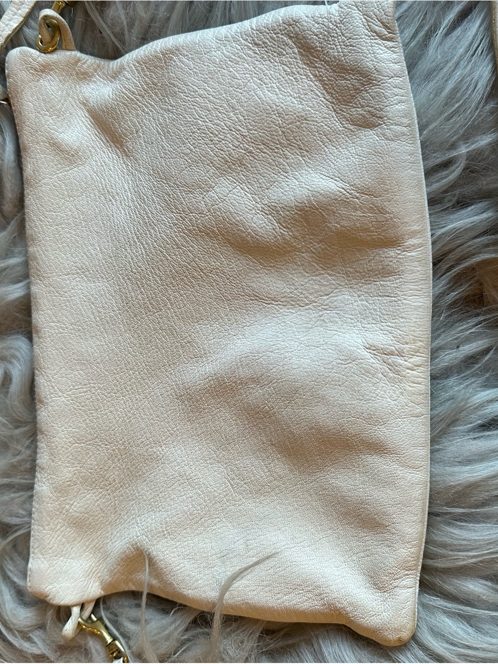 Clare V Og Sac Bretelle Cream Leather Crossbody Bag View 5